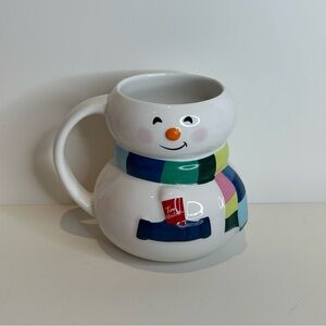Tim Hortons Snowman Mug with Festive Scarf 2023